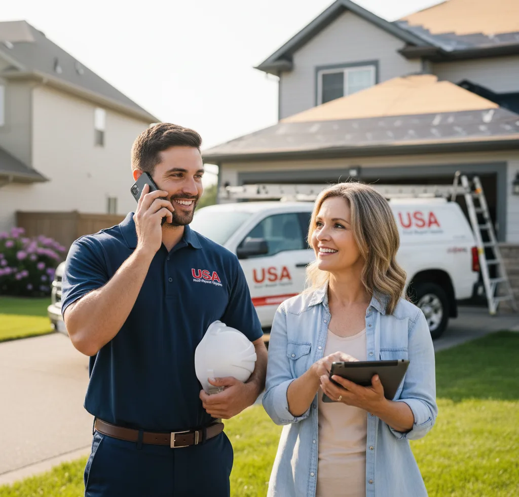 USA Roof Repair Experts customer support in New Baden